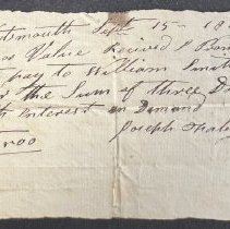 William Smith and Joseph Fabyan Promissory Note